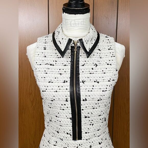 Alice + Olivia Ellis Tweed Pleated Minidress size 2 - Picture 6 of 12